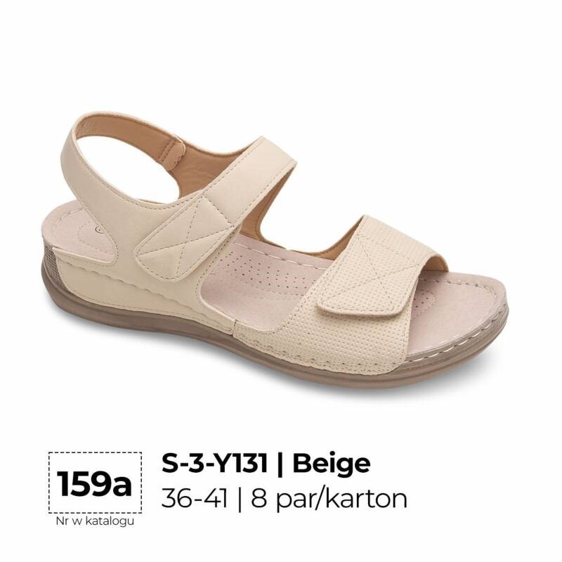 Sandały płaskie damskie Roz 36-41 / 8 par